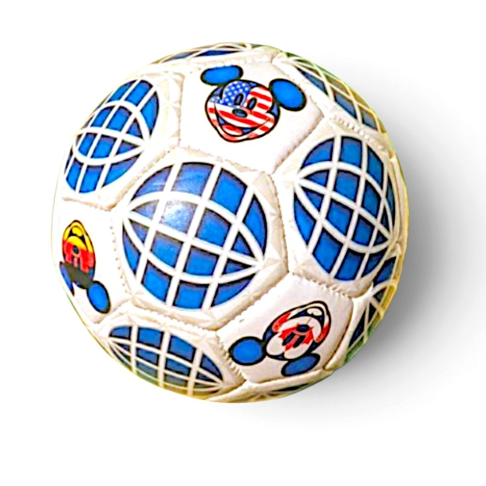 VTG Epcot Disney World World Cup Flags Mickey Mouse Mini Soccer Ball Souvenir